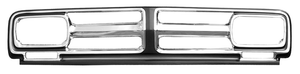 GMC GRILL, CHROME WITH BLACK ACCENT, '68-'70