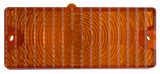 PARK LIGHT LENS,  CLEAR/AMBER, L/H, R/H, '69-'70