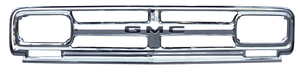 GMC GRILL, CHROME WITH "GMC" LETTERING, '67