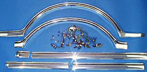 SIDE MOLDING KIT, LWB, FLEETSIDE, W/ HDW, '67-'68