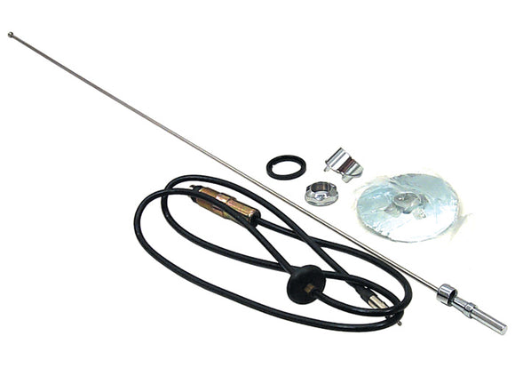 RADIO ANTENNA KIT, WITH STATIONARY MAST,  '67-'72