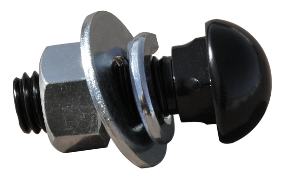BUMPER BOLT KIT '47-'87 BLACK     BBB4787