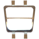 PARKING BRAKE PEDAL TRIM "DELUXE", S/S, '69-'72