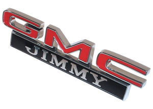 EMBLEM "GMC JIMMY" FENDER SIDE EMBLEM '71-'72