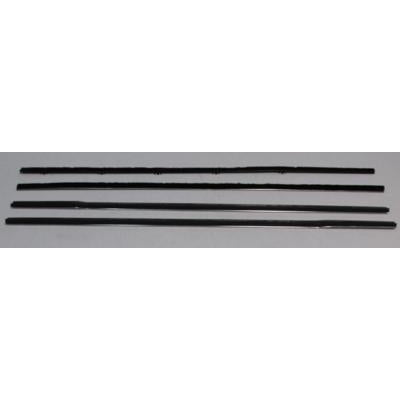 FELT KIT W/O VENT WINDOW INNER & OUTER 4 PCS,  67-72