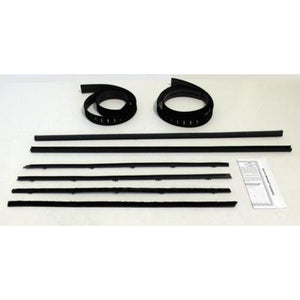WINDOW FELTS, W/O CHROME BEAD SUPER KIT  8 PCS.  '67-'72