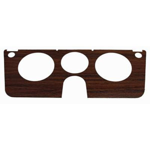 DASH BEZEL 3 HOLE , WOODGRAIN DECAL, '69-'72