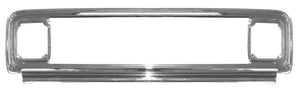 GRILL OUTER SHELL "CHROME PLATED STEEL", W/CHROME STEEL HEADLIGHT BEZELS, '71-'72