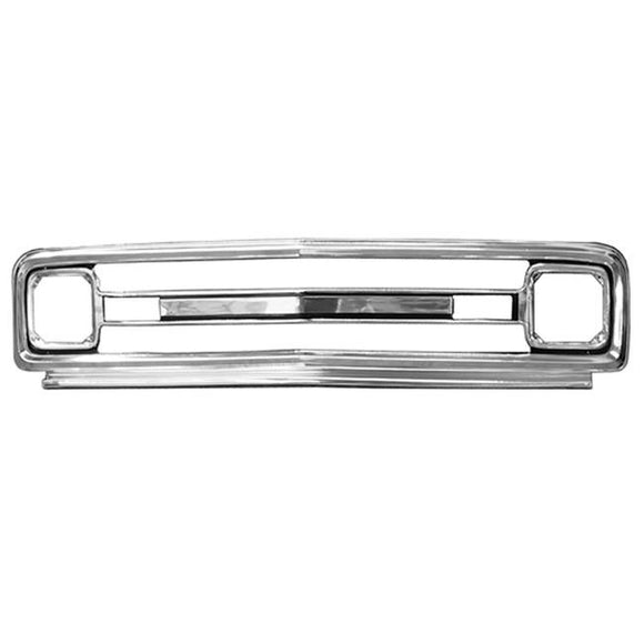 GRILL FRAME, OUTER, PLAIN,  '69-'70 W/O CHEVROLET, W/BLACK PAINTED DETAILS   0849-050