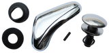VENT WINDOW HANDLE, L/H, OR R/H CHROME, '68-'72 CHEVY/GMC