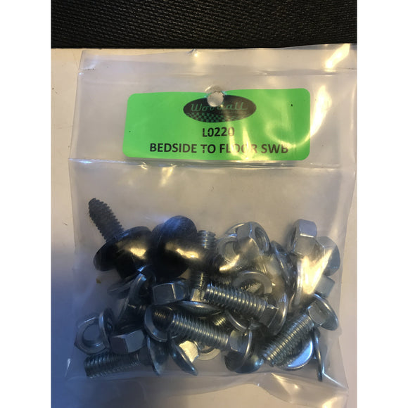 BOLT KIT, BEDSIDE TO FLOOR,  SWB, KIT, PER SIDE