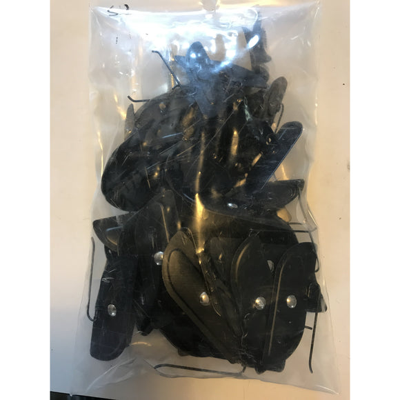UPPER MOLDING CLIP SET, SHORT BED, W/ METAL CLIPS, '69-'72