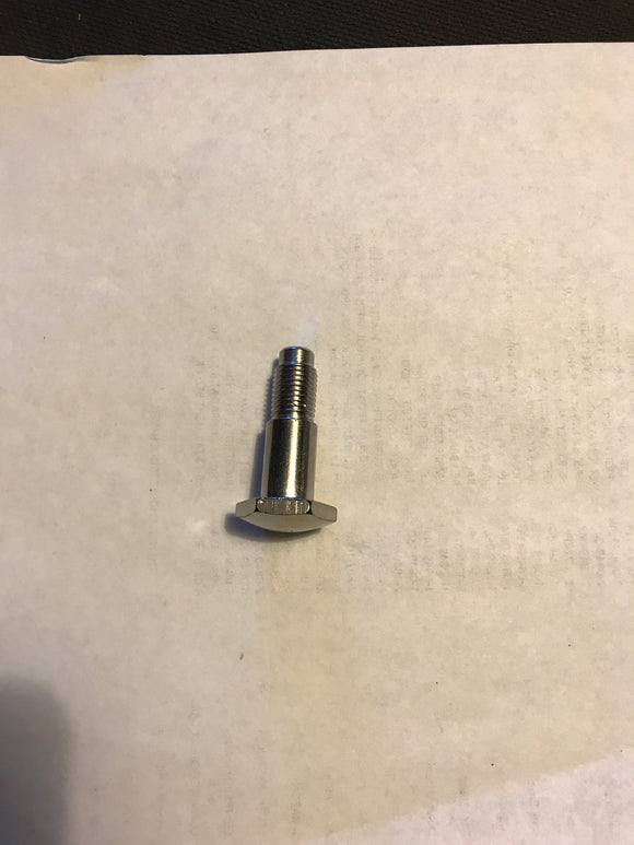 SEAT BELT BOLT, LONG, CHROME, FINE THREAD, '67-'72