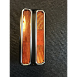 LED, SIDE MARKER, FRONT, AMBER, W/ SS TRIM, '68-'72 CHEVY